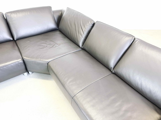 Image 1 of Corner Sofa Couch With Armchair Koinor Volare Leather Modern Design