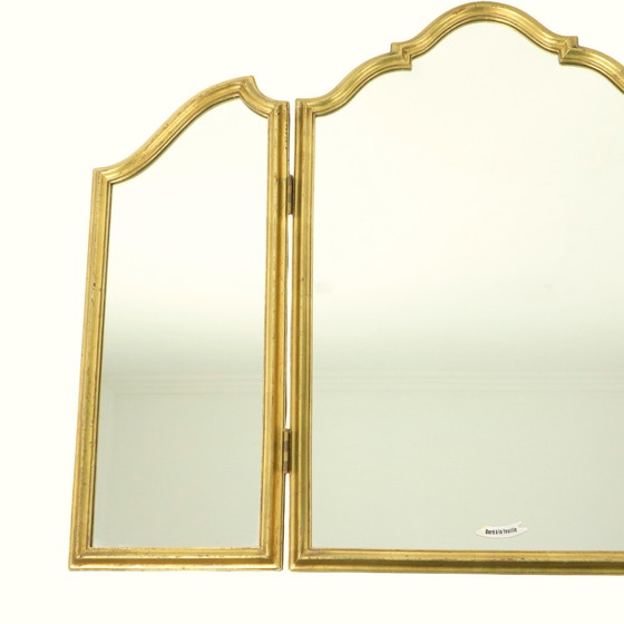 Image 1 of Triptych Mirror Hollywood Regency