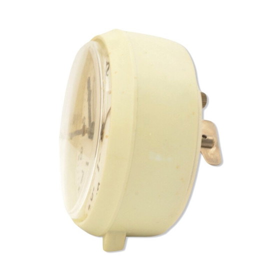 Image 1 of Vintage mechanical alarm clock in metal and plastic for Mera-Poltik, Poland 1970