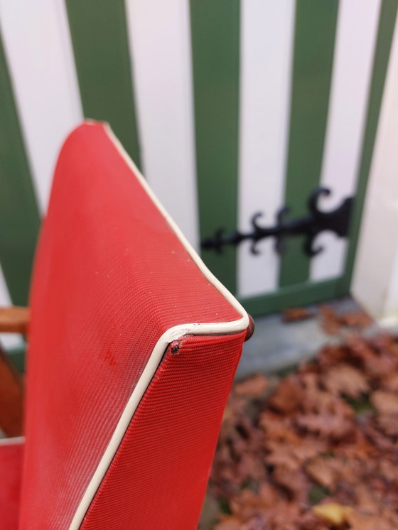 Image 1 of Mid - Century Red Armchair 1950