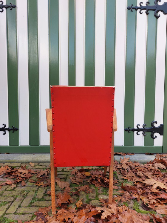 Image 1 of Mid - Century Red Armchair 1950