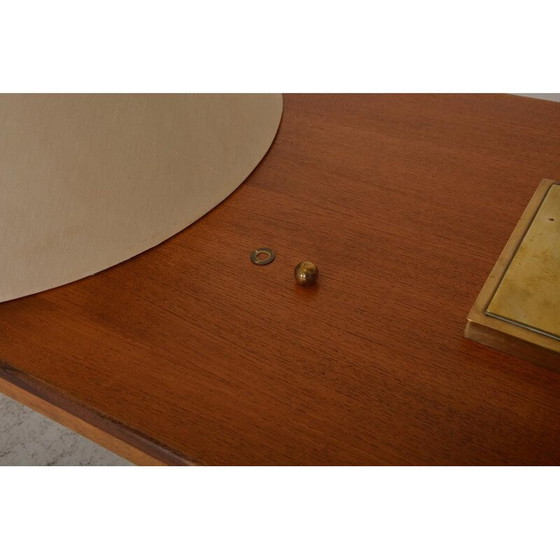 Image 1 of Vintage gilded wood and brass ambiance lamp, 1960