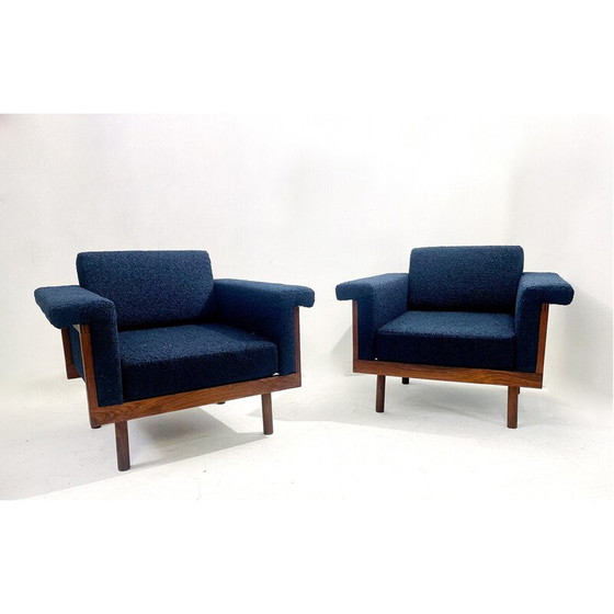 Image 1 of Pair of vintage armchairs by Kazuhide Takahama for Gavina, 1958s