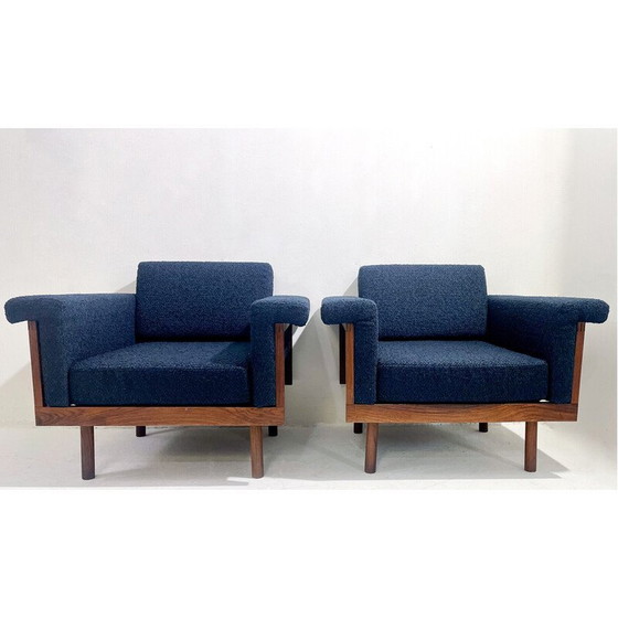 Image 1 of Pair of vintage armchairs by Kazuhide Takahama for Gavina, 1958s