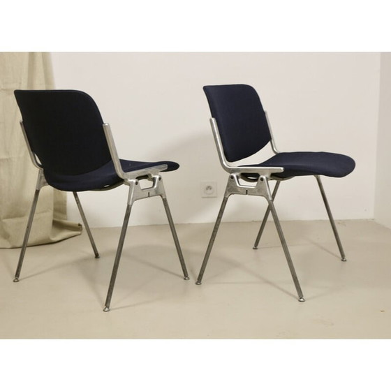 Image 1 of Pair of vintage Dsc 106 chairs by Giancarlo Piretti for Anonima Casteli, 1960