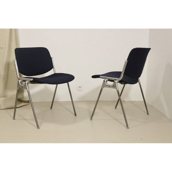 Image 1 of Pair of vintage Dsc 106 chairs by Giancarlo Piretti for Anonima Casteli, 1960