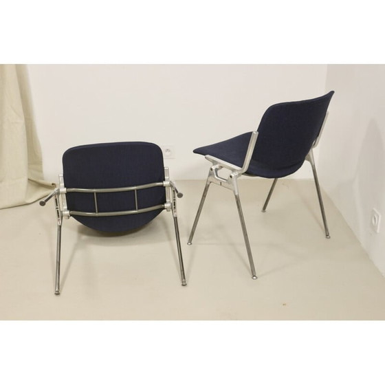 Image 1 of Pair of vintage Dsc 106 chairs by Giancarlo Piretti for Anonima Casteli, 1960
