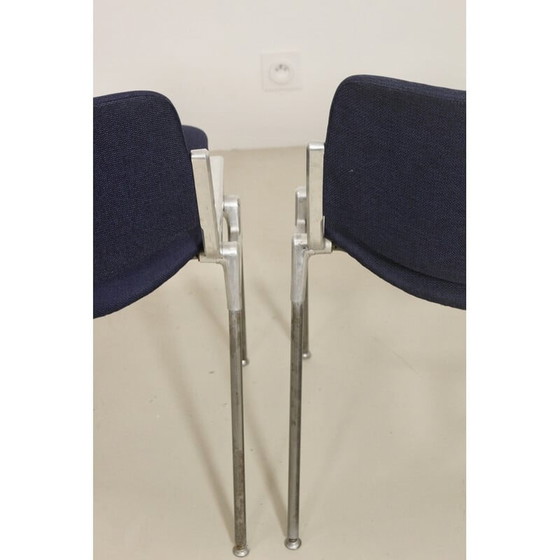 Image 1 of Pair of vintage Dsc 106 chairs by Giancarlo Piretti for Anonima Casteli, 1960