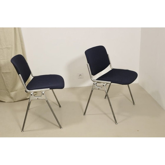 Image 1 of Pair of vintage Dsc 106 chairs by Giancarlo Piretti for Anonima Casteli, 1960