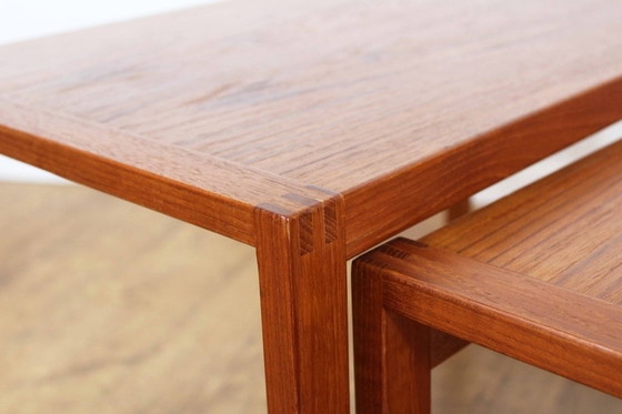 Image 1 of 3x Scandinavian nesting table 