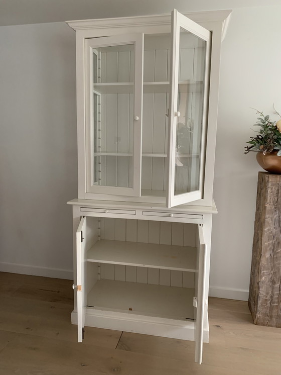 Image 1 of Rustic White Cabinet Buffet Cupboard