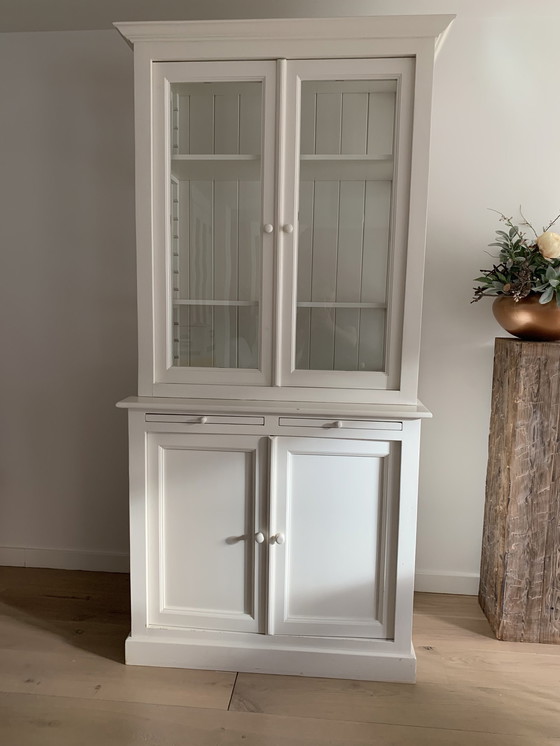 Image 1 of Rustic White Cabinet Buffet Cupboard