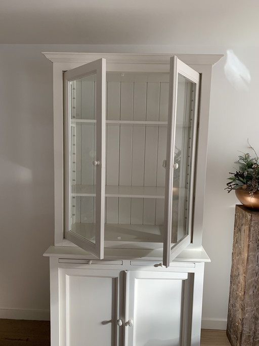 Rustic White Cabinet Buffet Cupboard