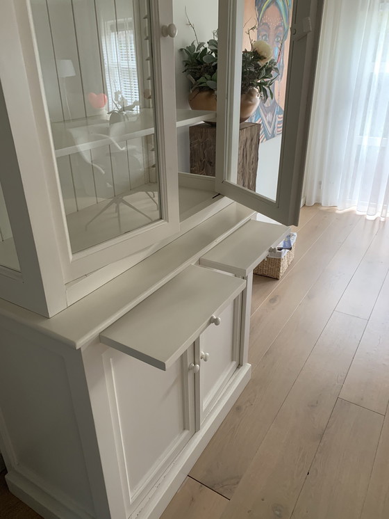 Image 1 of Rustic White Cabinet Buffet Cupboard