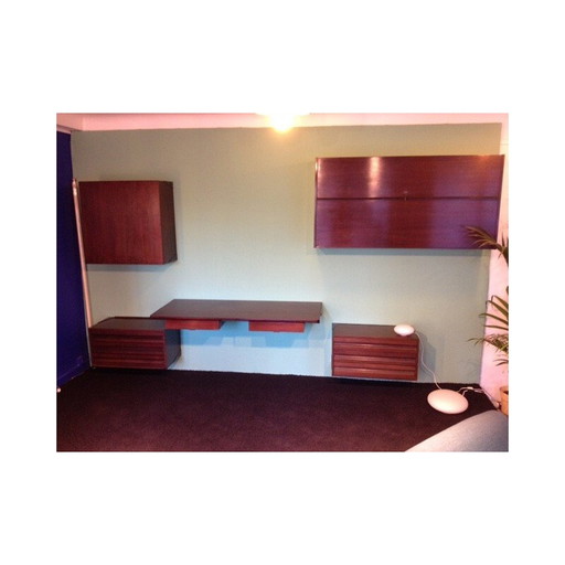 Vintage storage units and hanging desk by Osvaldo Borsani, 1960