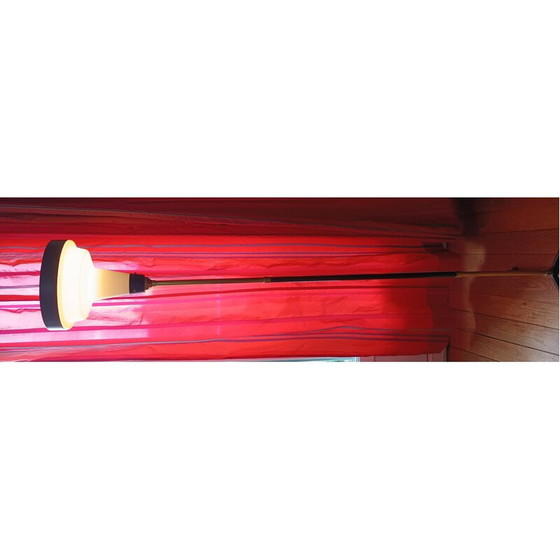 Image 1 of Vintage Lunel floor lamp in brass and metal, 1950