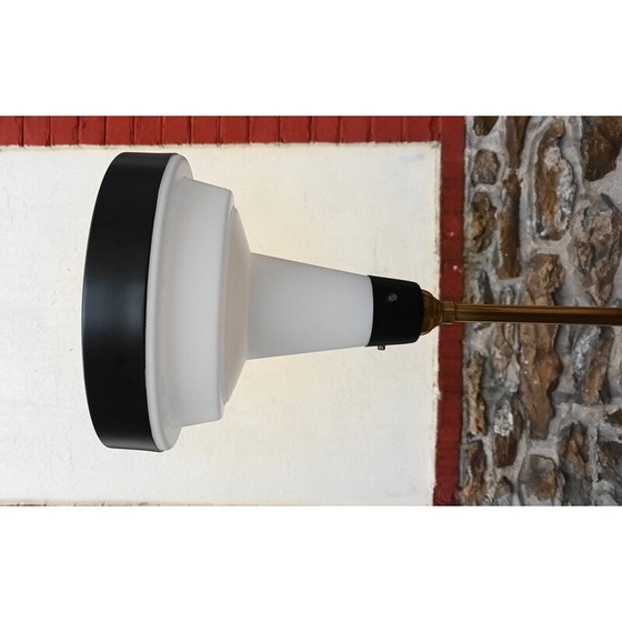 Image 1 of Vintage Lunel floor lamp in brass and metal, 1950