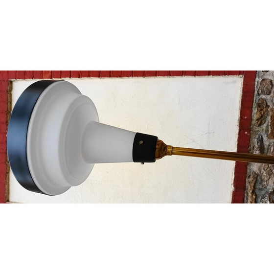 Image 1 of Vintage Lunel floor lamp in brass and metal, 1950