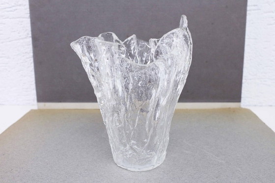 Image 1 of Bent glass vase from the 70s