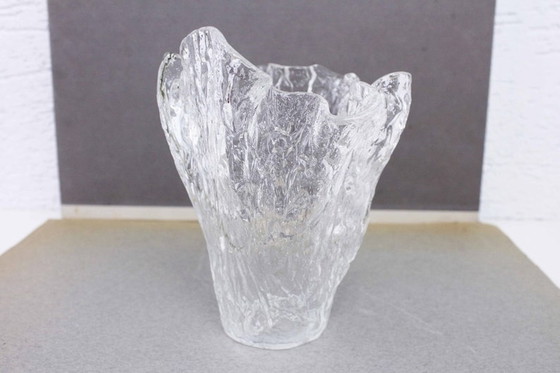 Image 1 of Bent glass vase from the 70s