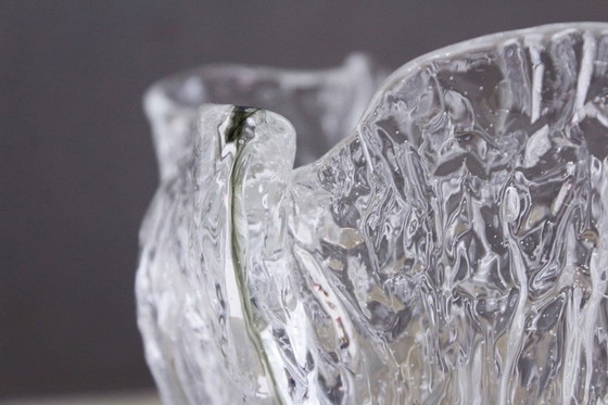 Image 1 of Bent glass vase from the 70s