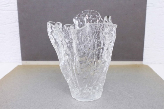 Image 1 of Bent glass vase from the 70s