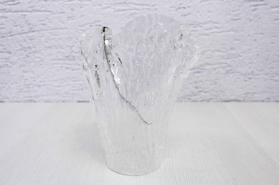 Image 1 of Bent glass vase from the 70s