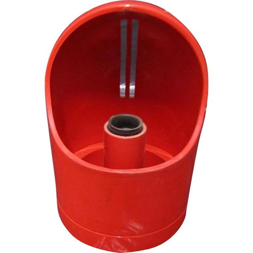 Lampada da tavolo vintage rossa, Italia, anni '70