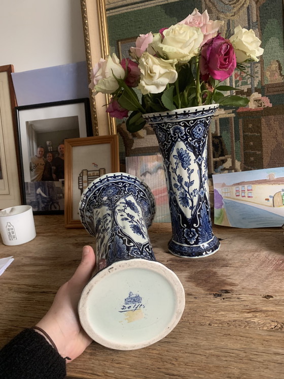 Image 1 of 2x Vases Delftware