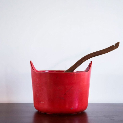 Casserole in red cast iron, Timo SARPANEVA - 1960s