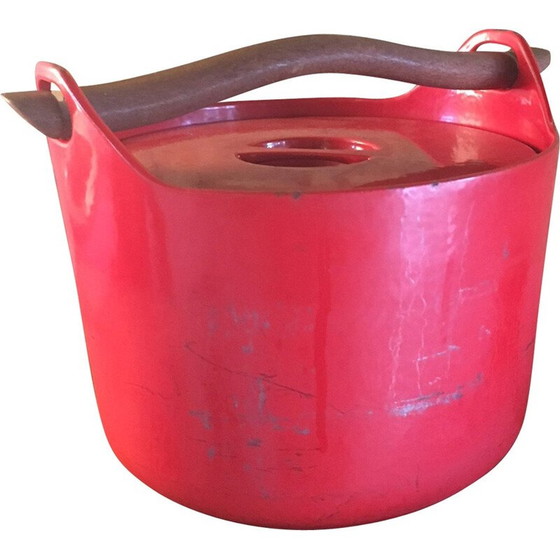 Image 1 of Casserole in red cast iron, Timo SARPANEVA - 1960s