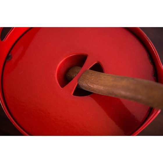 Image 1 of Casserole in red cast iron, Timo SARPANEVA - 1960s