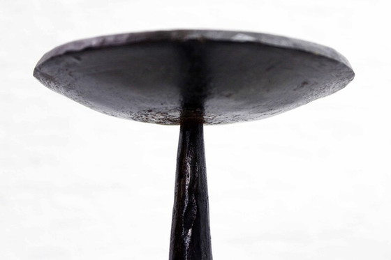 Image 1 of Brutalistic metalcast iron Candlestick 50s