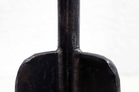 Image 1 of Brutalistic metalcast iron Candlestick 50s