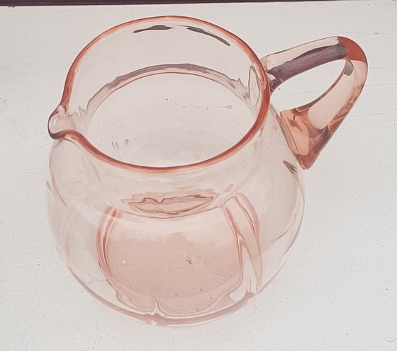 Image 1 of Rosaline Glass Pitcher, 1920S