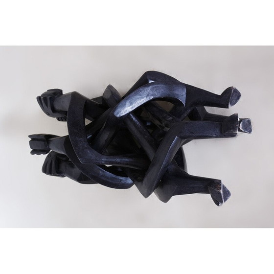 Image 1 of Vintage Art Deco folding coffee table, Africa 1930s