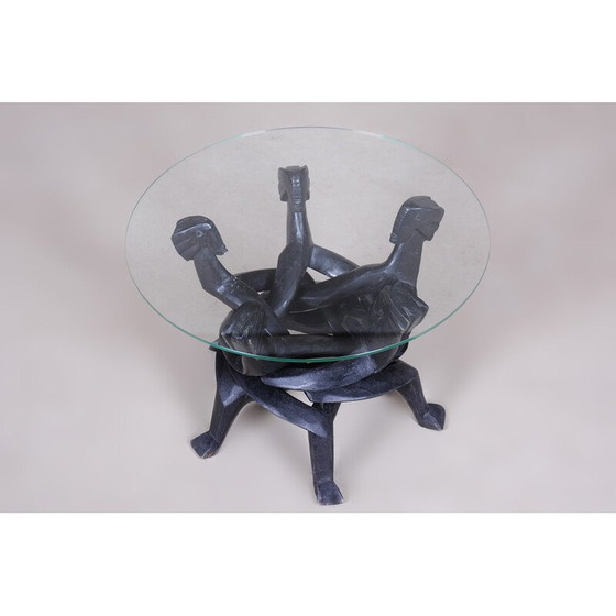 Image 1 of Vintage Art Deco folding coffee table, Africa 1930s