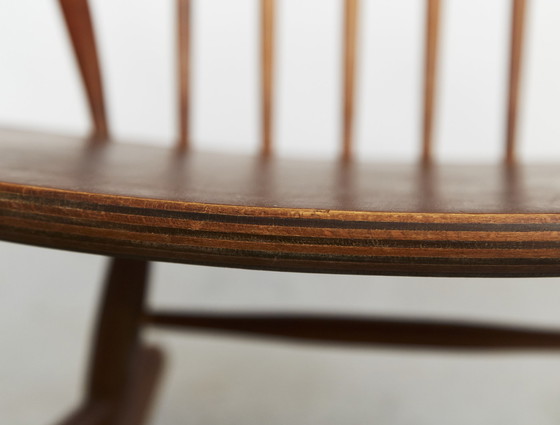 Image 1 of Illum Wikkelsø Rocking Chair "IW3" pour Niels Eilersen