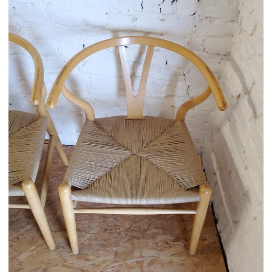Image 1 of Set of 4 vintage CH24 Wishbone oak dining chairs by Hans Wegner for Carl Hansen, 1960
