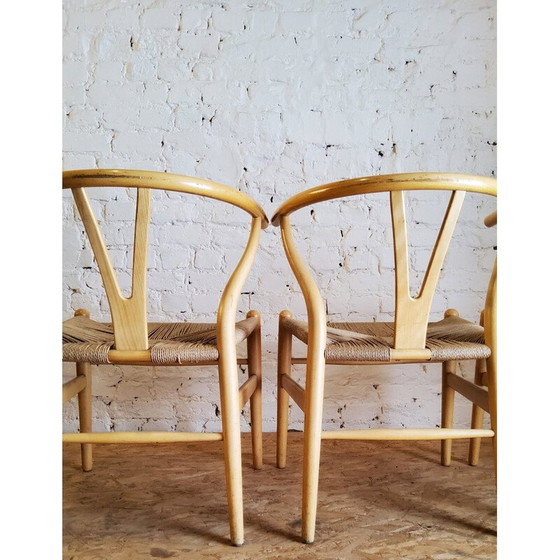 Image 1 of Set of 4 vintage CH24 Wishbone oak dining chairs by Hans Wegner for Carl Hansen, 1960