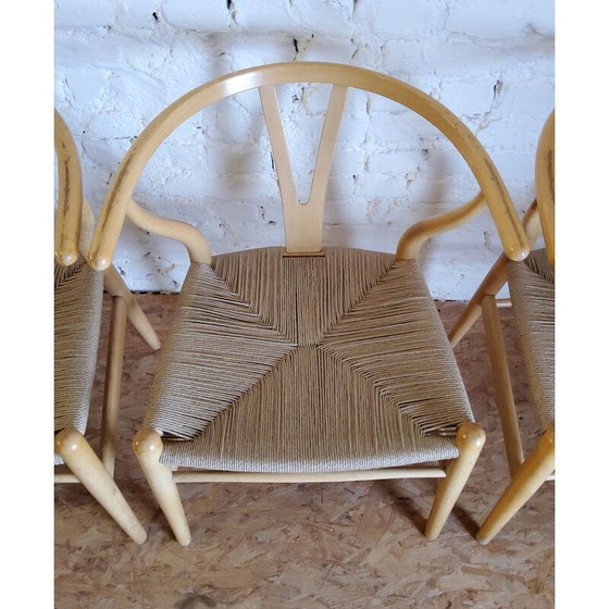Image 1 of Set of 4 vintage CH24 Wishbone oak dining chairs by Hans Wegner for Carl Hansen, 1960