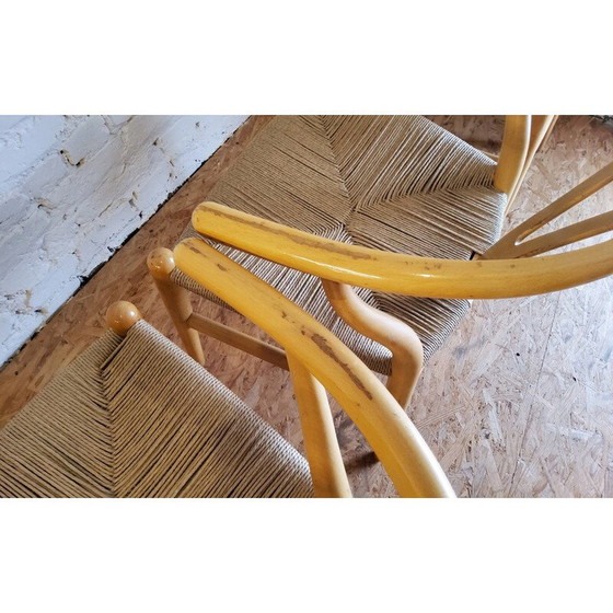 Image 1 of Set of 4 vintage CH24 Wishbone oak dining chairs by Hans Wegner for Carl Hansen, 1960