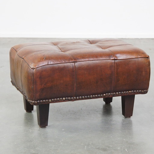 Sheepskin Leather Hocker