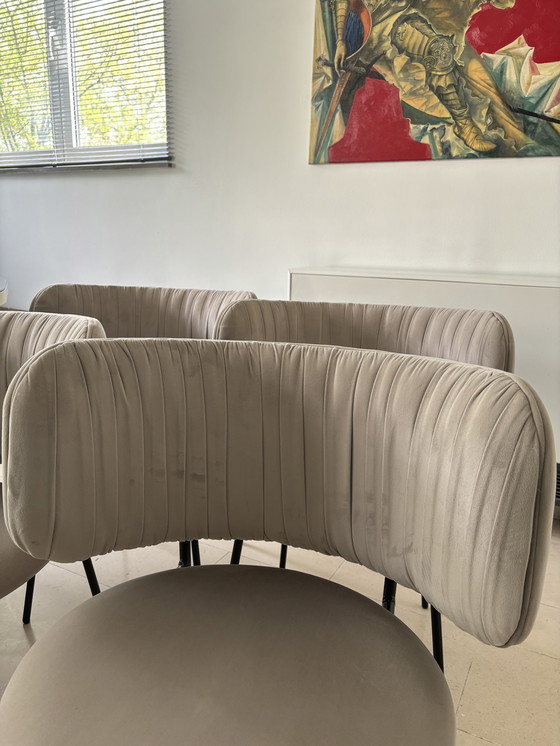 Image 1 of 4x Bolia “Pleat” dining chairs