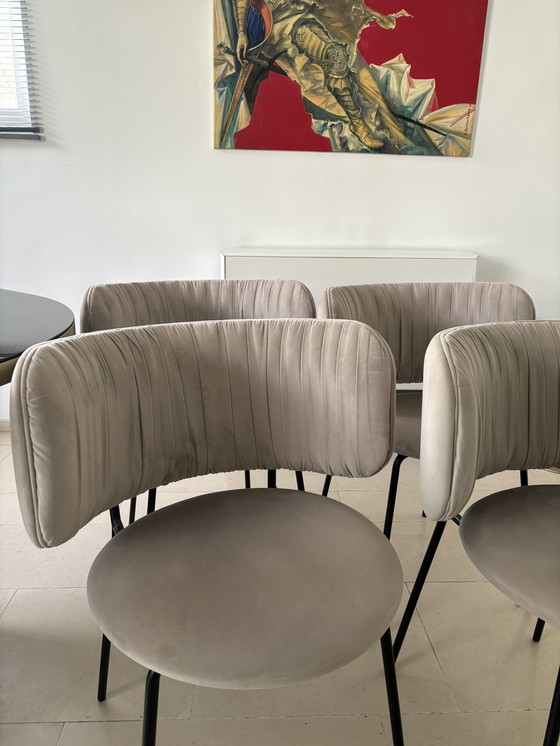 Image 1 of 4x chaises de salle à manger Bolia "Pleat