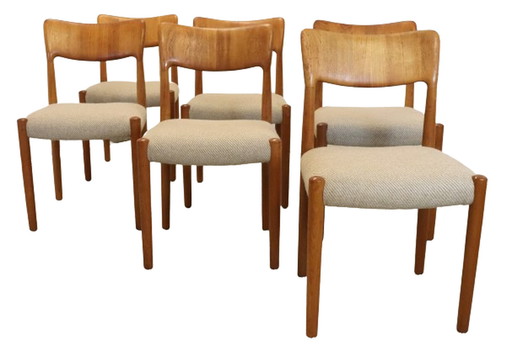 6x Danish chair 'Sjunkeby' vintage