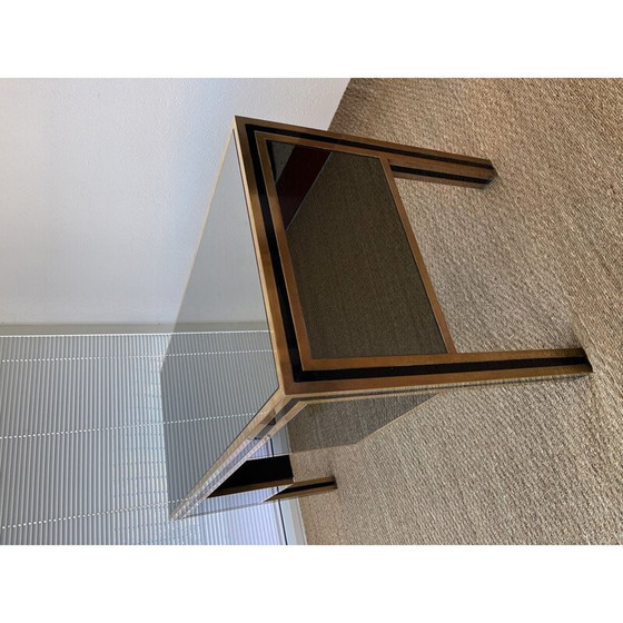 Image 1 of Vinatge desk in smoked mirror by Michel Pigneres, 1970