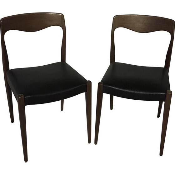 Image 1 of Pair of vintage chairs in the style of Niels Otto Moller, 1960