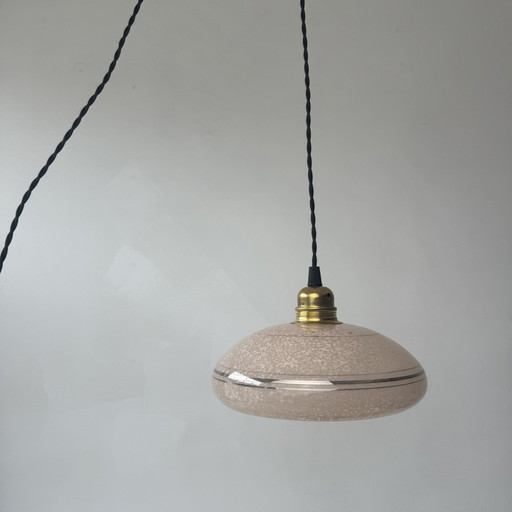 Lampada antica in vetro Clichy vintage