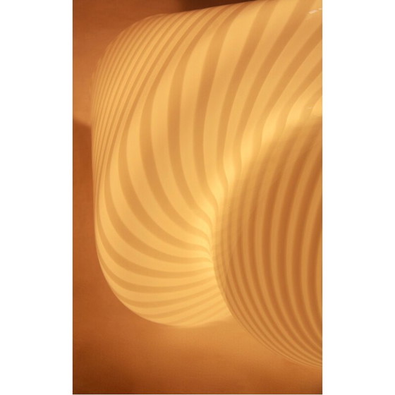 Image 1 of Vintage Bucaneve Swirl Murano Mushroom Lamp, Italy 1970s